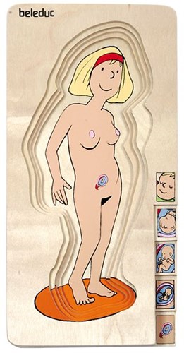 Beleduc puzzle en bois grossesse jouet éducatif 27 pièces-3