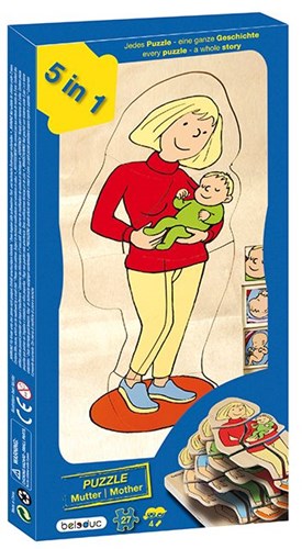 Beleduc puzzle en bois grossesse jouet éducatif 27 pièces