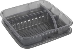 Rotho égouttoir plastique anthracite avec bac d'égouttage design durable