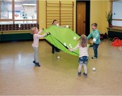 Eduplay jouet parachute 185 cm vert gazon - jouet éducatif d'extérieur