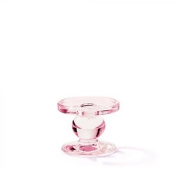 Ambiente bougeoir en verre Rose accessoire de table décoratif Ø9xh7cm