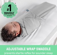 Ingenuity gigoteuse bébé SwaddleMe Monogram Elephant coton-2