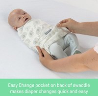 Ingenuity gigoteuse bébé SwaddleMe Monogram Elephant coton-3