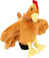 Beleduc marionnette poule peluche théâtre jouet poule