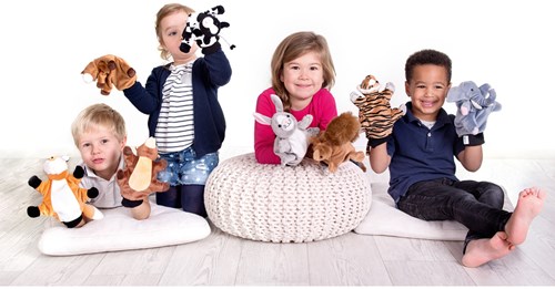 Beleduc marionnette chouette - marionnette oiseau douce pour enfants-3