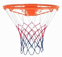 Twisk panier de basket avec filet - orange - fixation murale - 46 cm