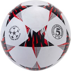 Balle de football de rue en caoutchouc taille 5 rouge blanc pour enfants