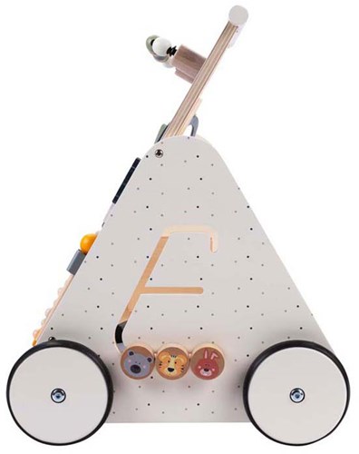 Chariot de marche en bois jouet Jack & Jacky multicolore pour tout-petits-3