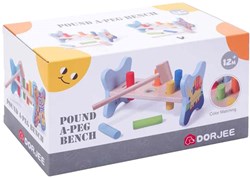Banc à marteler éléphant en bois jouet pour tout-petits et bébés