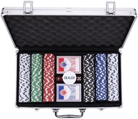 Engelhart Games mallette poker argent 300 jetons 11,5g jeu de poker-3