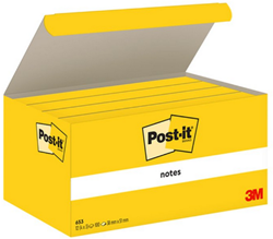 3M 12 blocs Post-It 38*51mm 653GE 100 feuilles