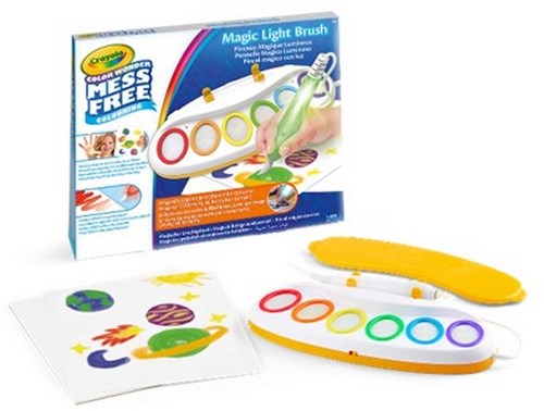 Crayola coffret de couleurs Magic Light-Up Brush peinture sans tache enfants