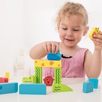 Beleduc puzzle animaux jouet en bois éducatif multicolore