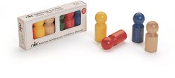 nic figurines en bois 6 pièces multicolores jouet éducatif