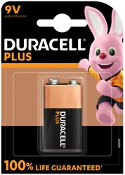 Duracell pile 9V Plus Power - 10 pièces alcalines puissantes