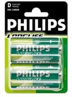 Piles Philips 12*2 à grande tige R20-D