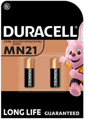 Duracell Alkaline MN21 A23 - piles 12V - 2 pièces - pile spéciale