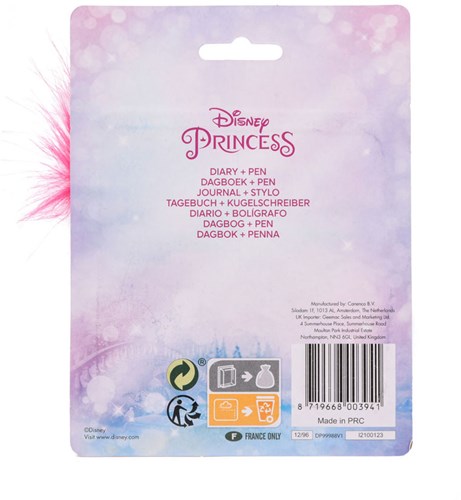 Journal de princesse en peluche avec stylo DP9998-3