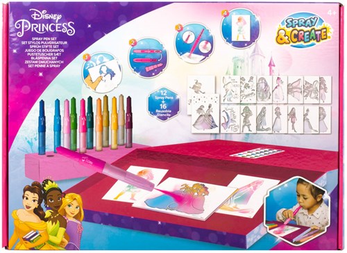 Twisk spray pen set deluxe princesse jouet créatif-2
