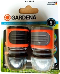 Gardena raccord de tuyau et stop-eau 1/2 pouce - 5/8 pouce pour arrosage