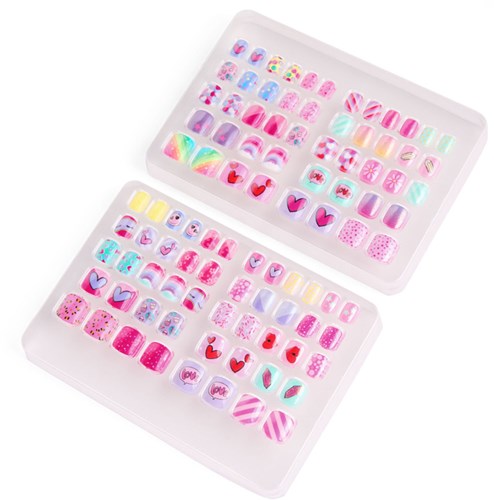 Create it! Faux ongles Maxi Set autocollants 96 pièces design coloré-2