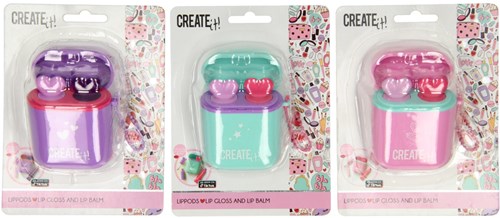 Canenco gloss à lèvres jouet Create It! Lippods multicolore parfum framboise
