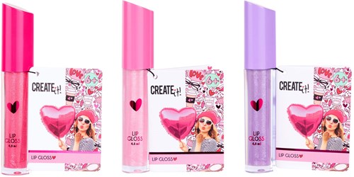 Create it! gloss à lèvres cœur maquillage enfants - lèvres colorées