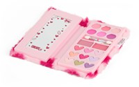 Create it! Coffret maquillage livre cœur fluffy rose pour enfants-3