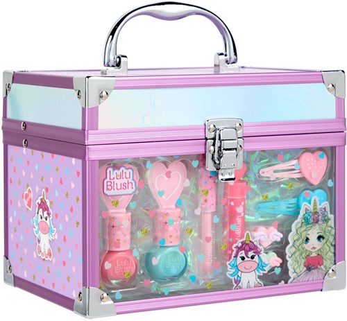Canenco mallette de maquillage Lulu Blush transparente pour enfants