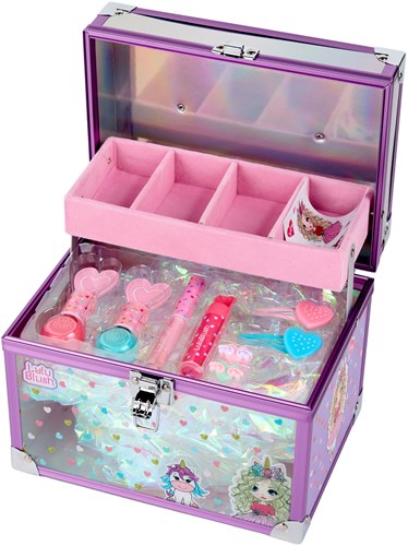 Canenco mallette de maquillage Lulu Blush transparente pour enfants-2