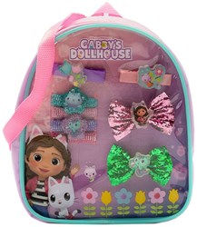 Canenco Sac à dos Gabby's Dollhouse avec accessoires cheveux rose filles