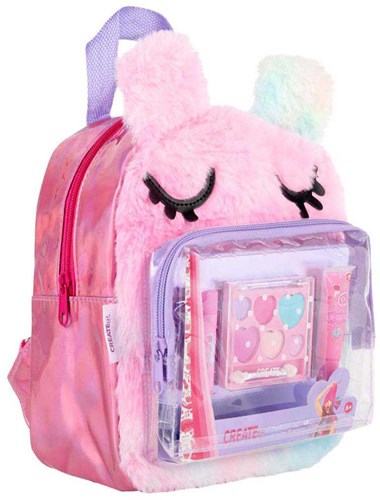 Canenco set de maquillage pour enfants dans un sac à dos peluche - jouet beauté-3