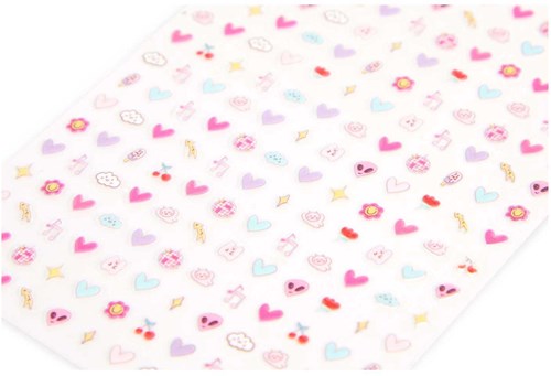 Canenco stickers ongles beauté feuille pour enfants - stickers colorés-3