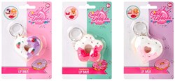 Canenco porte-clés baume à lèvres donut rose pour enfants