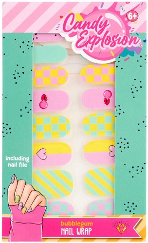 Canenco autocollants ongles artificiels jouet Candy pour enfants dès 6 ans