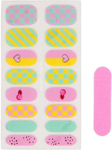 Canenco autocollants ongles artificiels jouet Candy pour enfants dès 6 ans-2