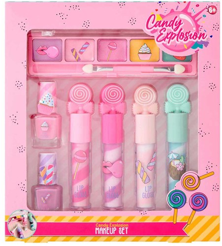 Coffret maquillage enfant Canenco thème bonbons et couleurs vives