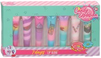 Canenco set de gloss à lèvres jouet - soin des lèvres coloré pour enfants
