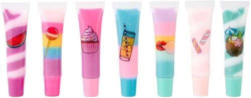 Canenco set de gloss à lèvres jouet - soin des lèvres coloré pour enfants-2