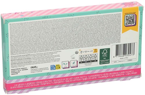 Canenco set de gloss à lèvres jouet - soin des lèvres coloré pour enfants-3