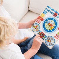 Bambolino Toys Bumba horloge calendrier en bois jouet éducatif enfants-3