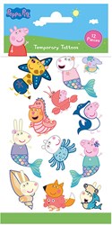 Totum Peppa Pig tatouages - tatouages temporaires autocollants pour enfants