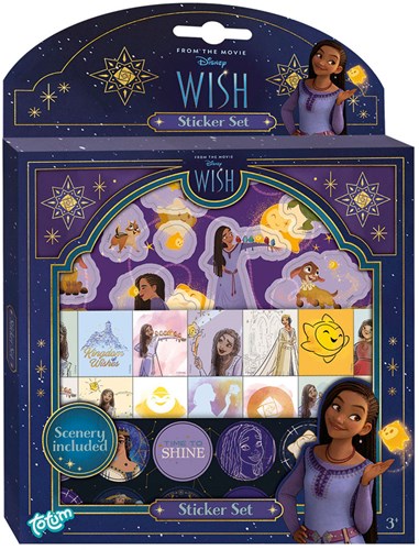 Totum Disney Wish set de stickers - stickers créatifs et décor de jeu