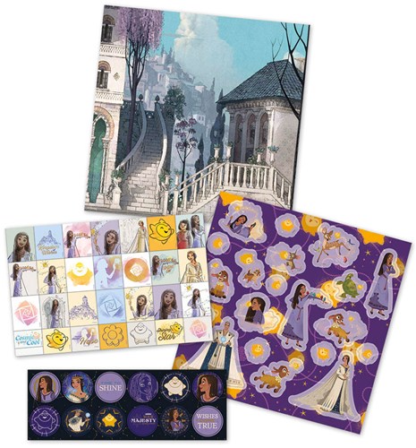 Totum Disney Wish set de stickers - stickers créatifs et décor de jeu-2