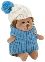 Orange Toys hérisson en peluche - jouet doux avec bonnet blanc-bleu
