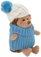 Orange Toys hérisson en peluche - jouet doux avec bonnet blanc-bleu-2