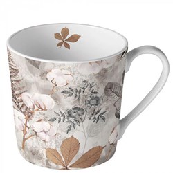 Ambiente mug en porcelaine 0,3L déco automne motif coton