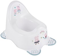 Keeeper pot Peppa Pig blanc - pot d'apprentissage avec antidérapant et dossier