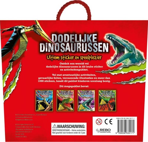 Dodelijke dinosaurussen livre de stickers plaisir de jeu ultime enfants-2