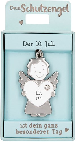 Depesche porte-clés ange gardien 10 juillet - porte-bonheur cadeau